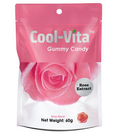 Pelle gommosa adulta di Candy a forma di fiore che migliora gelatina molle Candy con l'estratto di Rosa